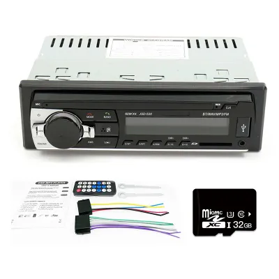 1Din Car stereo Radio Bluetooth MP3 Player FM USB/SD Card/AUX Car Audio Player With Remote MP3-520L
