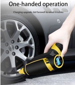 Bơm lốp xe máy xe hơi ô tô tự ngắt - pin sạc - có đồng hồ đo áp - đèn pin tiên dụng- Thiết bị điện Thanh Tâm