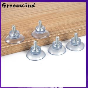 【Greenwind】 5ชิ้น M6 M8สกรูยางดูดใส Sucker ตะขอพลาสติก