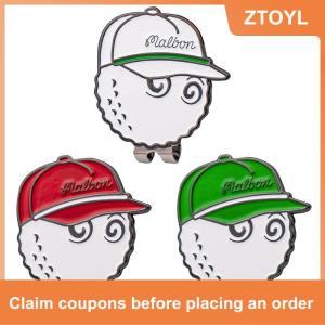 【ZTOYL】 1 pcs Mark Ball Golf Hat คลิปหมวกกอล์ฟแม่เหล็กพร้อมแม่เหล็กกอล์ฟใส่อุปกรณ์เสริม Golf MARKER Men Women
