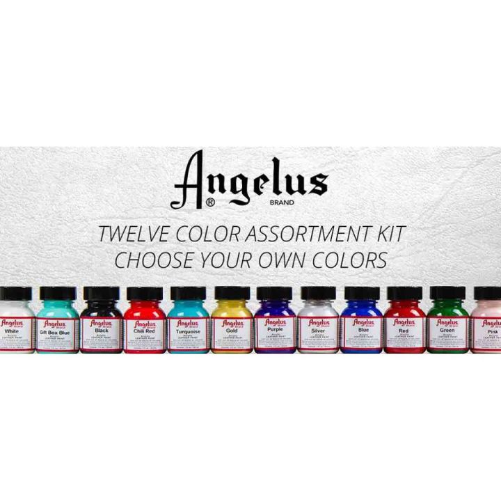 Angelus direct หมวดแม่สี สีพื้นฐาน สีpaintผ้าและหนัง USA 🇺🇸 | Lazada.co.th