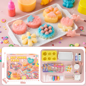 DIY Squishy Bubble Tea Making Kit Make Your Own Mini Milk Tea Fidget Toy Stress Relief Squeeze Sensory Pretend Play Craft Set Educational Handmade Gift for Children