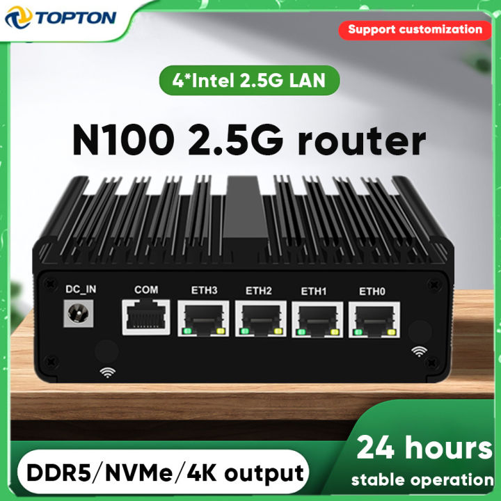 4x i226-V 2.5G LAN 12th Gen Intel N100 Firewall Router N5105 N6000 ...