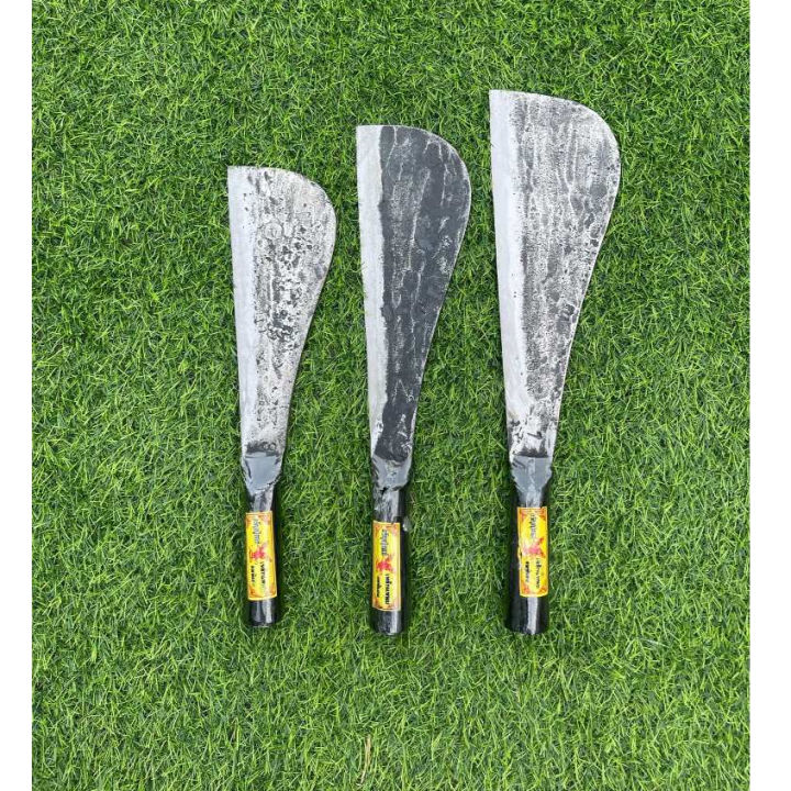 มีดอีโต้หัวมนอรัญญิก เหล็กแหนบชุบแข็ง สันหนา