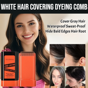 MLSMILE White Hair Covering Dyeing Comb Waterproof Long-Lasting Instant Hair Dye Stick Quickly Cover Gray Hair Easy To Clean