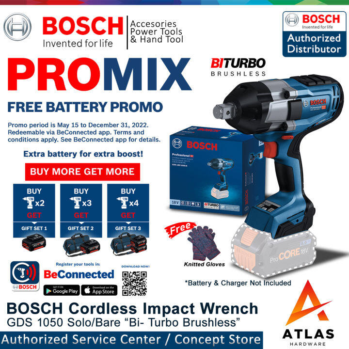 Bosch GDS 18V 1050 H Cordless Impact Wrench Brushless BareTool