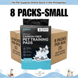 DONO KAWAII Pet Training Pads (8 Packs) Carbon Fiber Odor Eliminating Pee Pads for Dogs & Cats