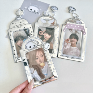 JIYAN2866 PVC Kpop Photocard Holder Picture Display 3 Inch Idol Photo Frame Silver Card Holder