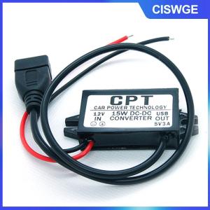 CISWGE DC-DC chuyển đổi mô-đun 12V đến 5V USB Power Output Adapter 3A 15 Wát