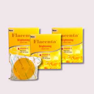 Paket Murah!! 3pc PLACENTA Brightening Beauty Soap 80gr - Sabun Pencerah Seluruh Badan/Lightening Soap Anti Jerawat cod