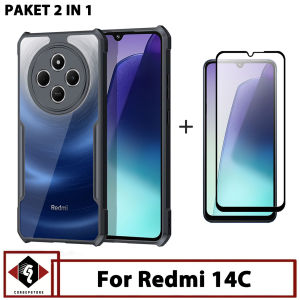 Promo Paket 2in1 Case Redmi 14C Shockproof Free Screen Guard Kaca