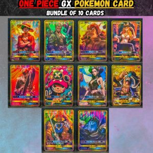 One Piece x Pokemon GX Cards (Bundle of 10 Cards)