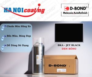 Sơn Xịt Xóa Vết Xước Ô TÔ VINFAST VF8 Màu ĐEN BÓNG Code BKA - JET BLACK Chính Hãng D-Bond Chất Lượng Cao