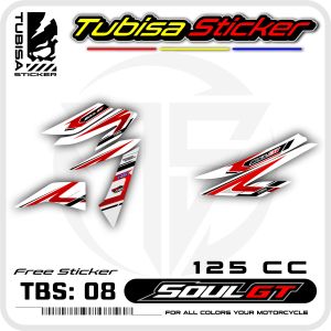 Sticker Striping Soul GT 125 - Stiker Striping Variasi Motor Soul GT 125. TBS.08