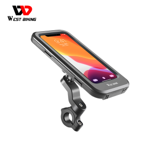 WEST BIKING Bike Phone Holder Waterproof 360° Gegree Rotation Phone Holde Bag Fit Below 7 inch Phone Airtight Motorcycle Mobile Phone Mount Phone Case Cover For Motor Cycle Bike Accessories
