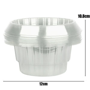 Dizoey 1/10PCS Snail Collars Plant Growth Protection Rings Reusable Green White Bell Plant Cover Garden Flower Pot Pest Control Trapper