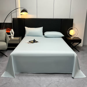 【discount store】New Washed Ice-Silk Luxury-Style Bed Sheet and Pillowcase Set