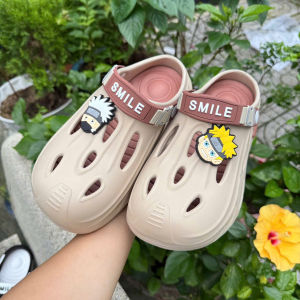 Giày nhựa lỗ thể thao hoạ tiết gấu bear đi làm đi chơi mềm nhẹ thoáng khí chống trượt (8778)