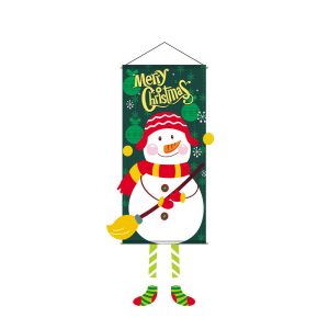 O-KAY Christmas Decorations for Home Door Window Hanging Banner Flag New Year Ornaments NEW