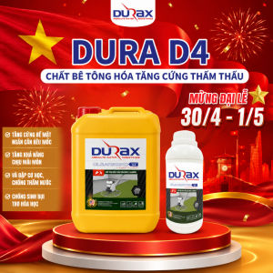 Dung Dịch Tăng Cứng Bê Tông DURAX D4 – Chống Bụi Tăng Độ Cứng Sàn Bê Tông Thẩm Thấu Sâu Bền Chắc