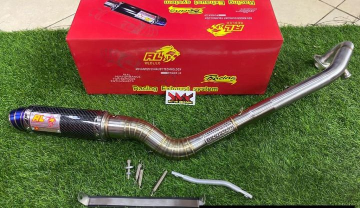 REDLEO EKZOS PAIP OPEN EXHAUST PIPE Y15 135LC LC Y15ZR TABUNG PENDEK ORIGINAL ESR