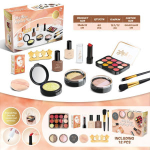 Princess Makeup Toy Set for Girls 3-7 Simulated Lipstick & Dress-Up Cosmetics Play Kit