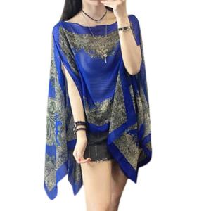 Áo cardigan voan cho bãi biển mùa hè Khăn choàng nhẹ khăn quàng mềm dễ thương in hoa cardigans cho phụ nữ bạn gái