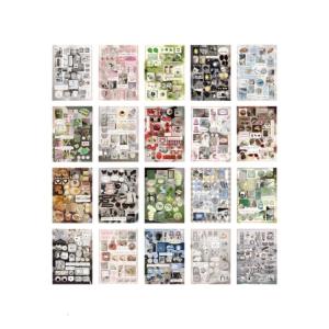 Chết-Cắt sách nhãn dán Nhật Bản Phong Cách Sticker nhãn dán sổ lưu niệm Văn Phòng Phẩm Sticker trang trí hoài cổ Sticker Cho Máy Tính Xách Tay