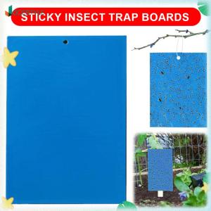 JOCESTYLE แผ่นดักแมลงสองด้านสำหรับสวน 200/500ชิ้น ดักแมลงหวี่ขาวและแมลงเจาะใบในสวนและสนามหญ้า ใช้งานง่ายและปลอดภัย