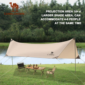 CAMEL CROWN Outdoor Exquisite Camping Silver-painted Canopy Tent Picnic Rain-proof Sunscreen Camping Awning