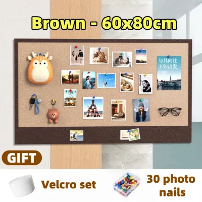 Felt Bulletin Board Multiple Sizes Wall Decor for Wall Cork Board Marker Wood Frame Message Board