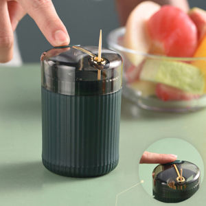SILNOV Tempat Tusuk Gigi Otomatis Pop-up Automatic Toothpick Dispenser - SL-85 - Green