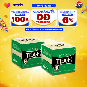 [SALE TẾT] Combo 2 Thùng 12 Chai Trà Ô long Tea+ (1000ml/chai)