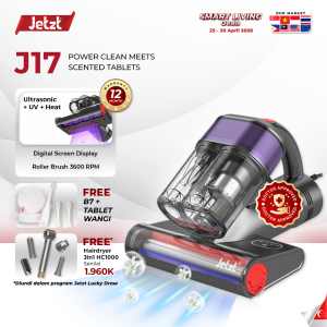 JETZT J17 Ultrasonic UV Anti-mite Bed Vacuum Cleaner Sterilization Mattress Sofa Penyedot Debu ​Dust Mite Vacum Debu Tungau