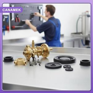 【CANAMEK】 4Pcs Pulsator Diaphragm Service Kit For L80 Cow Milking Vacuum Pulsator L90 L02 L80 AIR L02 AIR LT80 Milking Machine Diaphragm