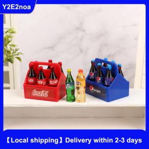 【Local shipping】 1Set Dollhouse Miniature Cola Soda Sprite Bottles Modle Kitchen DIY Accessories