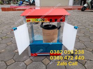 máy làm bắp rang bơ điện tủ kính sang trọng