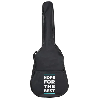 Guitar Bag 31-41 Inch Acoustic Guitar Organizer Bag Adjustable Shoulder Strap Phrase Printing Series