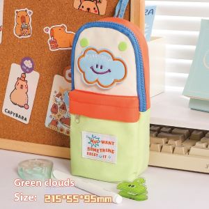 Trường hợp bút chì dung tích lớn đẹp Hộp văn phòng phẩm học tập Trường thích hợp túi lưu trữ sinh viên mới dễ thương văn phòng phẩm nhiều lớp