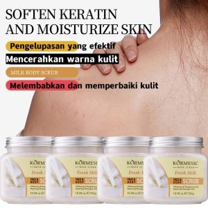 pemutih badan Body scrub Lulur shea butter Scrub Menghilangkan sel mati/Lulur badan memutihkan Sabun scrub menghilangkan keratosis