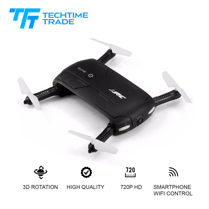 JJRC Drones H37 ELFIE Pocket RC Wifi Quadcopters FPV 720P HD 6 Axis Gyro G sensor Lazada PH