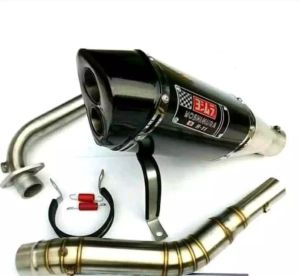 Knalpot racing Yoshimura 2 lubang for Vixion Satria FU CB CBR150 new Facelift /K45/CBRThailand/250mono R15 GSX R150 Tiger Revo Megapro new Scorpio  fullset