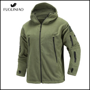 Fuguiniao Áo Khoác Lông Cừu Ngoài Trời Áo Khoác Có Mũ Trùm Đầu Thường Ngày Cho Nam Chiến Thuật Quân Đội Áo Khoác Ngoài Quần Áo Quân Đội