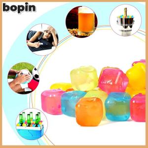 Bopin ก้อนน้ำแข็งวิสกี้12ชิ้น เซ็ตใช้ซ้ำได้หินวิสกี้ทนทานต่อการฉีกขาดในช่วงฤดูร้อนอุปกรณ์เสริมพลาสติก