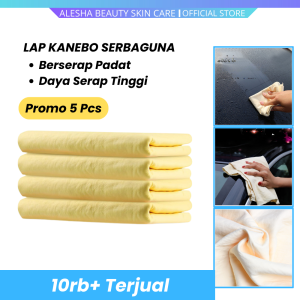 PAKET MURAH ISI 5 PCS LAP KANEBO TEBAL SERAT 43x32CM LEMBUT DAN TIDAK MUDAH SOBEK TEBAL 2mm