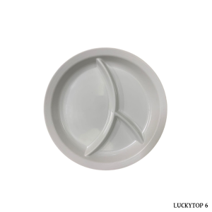 12 PCS 3 SECTION PLASTIC PLATE/ PARTY PLATE/ CHILDREN PLATE/ PLATO/ DIET PLATE
