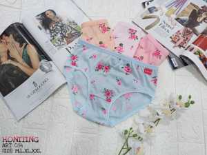 Celana Dalam Perempuan 6 Pcs Celana Dalam Wanita/Celana Dalam Wanita Motif Bunga /Celana Dalam Honithing SizeLXLXXL (ALFARIQ COLEXION)
