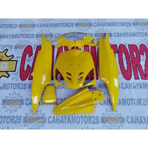 Cover full body halus yamaha mio sporty warna kuning/body halus motor mio sporty sporti