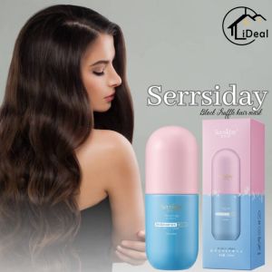 SERRSIDAY black truffle hair mask treatment Keratin Moisturizing Smooth Creamy Hair Mask Rambut Saloon 发膜