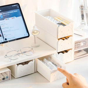 Desk Organizer Drawer Storage Bin Document Sundries Holder Stacking Sturdy Functional Jewelry Case Home Office Storage Box